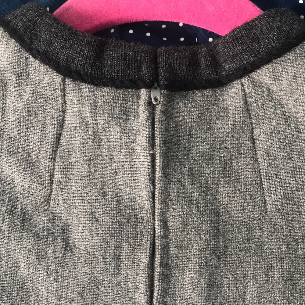 Vintage wool mini dress with appliqué. Sz Xs/s - Picture 6 of 13